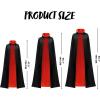 imageJOYIN Adult Child Unisex Vampire Costume Accessories Halloween Vampire Cape for Transylvania Dracula Theme PartyBlack  Red
