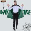 imageJOYIN Adult Child Unisex Vampire Costume Accessories Halloween Vampire Cape for Transylvania Dracula Theme PartyBlack green