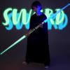 imageJOYIN Extendable 2in1 Light Up Sword for Kids Dual LED Swords Set with FX Sound Motion Sensitive and Realistic Sliver Handle for Fighters and Warriors New Years Eve Party Supplies Boys Stuff