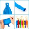 imageJOYIN 12 Pcs Punch Balloons Easter Egg Fillers Heavy Duty Party Favors for Kids Punching Balloons with Rubber Band Handle for Birthday Goodie Bags Stuffers Halloween Party Supplies