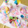 imageJOYIN 145 Pcs Unicorn Birthday Party Supplies with Unicorn Banner for Girls 24 Serves Unicorn Disposable Tableware Set with Plates  Cups Napkins and Cutlery Sets for Unicorn Themes Party KidsUnicorn