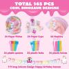 imageJOYIN 145 Pcs Unicorn Birthday Party Supplies with Unicorn Banner for Girls 24 Serves Unicorn Disposable Tableware Set with Plates  Cups Napkins and Cutlery Sets for Unicorn Themes Party KidsUnicorn