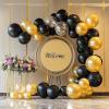 imageJOYIN 150 Pcs Sand White Balloons Different Sizes 18 12 10 5 Inch Sand White Latex Balloon Arch Kit with Instruction for Birthday Party Graduation Wedding Holiday DecorationGold