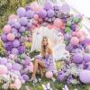 imageJOYIN 150 Pcs Sand White Balloons Different Sizes 18 12 10 5 Inch Sand White Latex Balloon Arch Kit with Instruction for Birthday Party Graduation Wedding Holiday DecorationPastel Purple