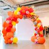 imageJOYIN 150 Pcs Sand White Balloons Different Sizes 18 12 10 5 Inch Sand White Latex Balloon Arch Kit with Instruction for Birthday Party Graduation Wedding Holiday DecorationOrange