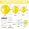 imageJOYIN 150 Pcs Sand White Balloons Different Sizes 18 12 10 5 Inch Sand White Latex Balloon Arch Kit with Instruction for Birthday Party Graduation Wedding Holiday DecorationYellow