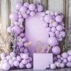 imageJOYIN 150 Pcs Sand White Balloons Different Sizes 18 12 10 5 Inch Sand White Latex Balloon Arch Kit with Instruction for Birthday Party Graduation Wedding Holiday DecorationPastel Purple