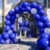 imageJOYIN 150 Pcs Sand White Balloons Different Sizes 18 12 10 5 Inch Sand White Latex Balloon Arch Kit with Instruction for Birthday Party Graduation Wedding Holiday DecorationRoyal Blue