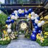 imageJOYIN 150 Pcs Sand White Balloons Different Sizes 18 12 10 5 Inch Sand White Latex Balloon Arch Kit with Instruction for Birthday Party Graduation Wedding Holiday DecorationRoyal Blue