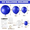 imageJOYIN 150 Pcs Sand White Balloons Different Sizes 18 12 10 5 Inch Sand White Latex Balloon Arch Kit with Instruction for Birthday Party Graduation Wedding Holiday DecorationRoyal Blue