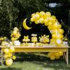 imageJOYIN 150 Pcs Sand White Balloons Different Sizes 18 12 10 5 Inch Sand White Latex Balloon Arch Kit with Instruction for Birthday Party Graduation Wedding Holiday DecorationYellow