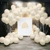 imageJOYIN 150 Pcs Sand White Balloons Different Sizes 18 12 10 5 Inch Sand White Latex Balloon Arch Kit with Instruction for Birthday Party Graduation Wedding Holiday DecorationSand White