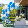 imageJOYIN 150 Pcs Sand White Balloons Different Sizes 18 12 10 5 Inch Sand White Latex Balloon Arch Kit with Instruction for Birthday Party Graduation Wedding Holiday DecorationLight Blue