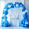 imageJOYIN 150 Pcs Sand White Balloons Different Sizes 18 12 10 5 Inch Sand White Latex Balloon Arch Kit with Instruction for Birthday Party Graduation Wedding Holiday DecorationLight Blue