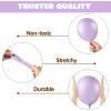 imageJOYIN 150 Pcs Sand White Balloons Different Sizes 18 12 10 5 Inch Sand White Latex Balloon Arch Kit with Instruction for Birthday Party Graduation Wedding Holiday DecorationPastel Purple
