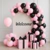 imageJOYIN 150 Pcs Sand White Balloons Different Sizes 18 12 10 5 Inch Sand White Latex Balloon Arch Kit with Instruction for Birthday Party Graduation Wedding Holiday DecorationPastel Pink