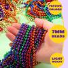 imageJOYIN 72 PCS Mardi Gras Beads Necklace Gold Green Purple Metallic Colors Necklaces Set for Mardi Gras Party Favors Supplies Costume Accessories Masquerade AccessoriesRed  Gold  Green  Blue  Purple  Orange