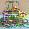 imageJOYIN 72 PCS Mardi Gras Beads Necklace Gold Green Purple Metallic Colors Necklaces Set for Mardi Gras Party Favors Supplies Costume Accessories Masquerade AccessoriesPurple Green Gold