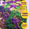 imageJOYIN 72 PCS Mardi Gras Beads Necklace Gold Green Purple Metallic Colors Necklaces Set for Mardi Gras Party Favors Supplies Costume Accessories Masquerade AccessoriesPurple Green Gold