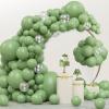imageJOYIN 150 Pcs Sand White Balloons Different Sizes 18 12 10 5 Inch Sand White Latex Balloon Arch Kit with Instruction for Birthday Party Graduation Wedding Holiday DecorationSage Green