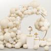 imageJOYIN 150 Pcs Sand White Balloons Different Sizes 18 12 10 5 Inch Sand White Latex Balloon Arch Kit with Instruction for Birthday Party Graduation Wedding Holiday DecorationSand White