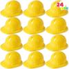 imageJOYIN 24 Pcs Toy Construction Hard Hats Soft Plastic Yellow Kids Party Hat Birthday for Construction Birthday Party Childrens EngineerBuilding Dress Up Hats Theme Party Favors