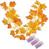imageJoiedomi 3 Pack 82FT Thanksgiving Lights Fall Maple Leaves String Lights with 20 LED Warm White Lights for Autumn Garland HomeThanksgiving Indoor Outdoor Decor