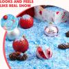 imageJOYIN 12 oz Christmas Flashing Blue Fake Snow Artificial Snow Plastic Snowflakes Flake Powder Filler for Xmas Tree Decoration Crafts Christmas Party Home Holiday Supplies and White DisplaysBlue