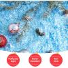 imageJOYIN 12 oz Christmas Flashing Blue Fake Snow Artificial Snow Plastic Snowflakes Flake Powder Filler for Xmas Tree Decoration Crafts Christmas Party Home Holiday Supplies and White DisplaysBlue