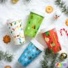 imageJOYIN 24 PCS Christmas Disposable Paper Cups 16 oz Merry Christmas Party Cups With Cup Sleeves and Lids 4 Designs Xmas Drinkware Winter Drink Cups Tableware Holiday Supplies DecorationLights