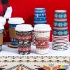imageJOYIN 24 PCS Christmas Disposable Paper Cups 16 oz Merry Christmas Party Cups With Cup Sleeves and Lids 4 Designs Xmas Drinkware Winter Drink Cups Tableware Holiday Supplies DecorationVintage