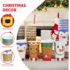 imageJOYIN 24 PCS Christmas Disposable Paper Cups 16 oz Merry Christmas Party Cups With Cup Sleeves and Lids 4 Designs Xmas Drinkware Winter Drink Cups Tableware Holiday Supplies DecorationCute