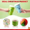 imageJOYIN 24 PCS Christmas Disposable Paper Cups 16 oz Merry Christmas Party Cups With Cup Sleeves and Lids 4 Designs Xmas Drinkware Winter Drink Cups Tableware Holiday Supplies DecorationLights