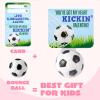 imageJOYIN 30 Packs Valentines Day Sport PU Balls with Gift Card Mini Sports Ball Squeeze Foam for Classroom Exchange Gift for Kids Holiday Party Favor Toys Reward Prizes Stress and Anxiety Relief