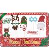 imageJOYIN Christmas Photobooth Prop with Frame Including Glasses Mustache Deer and More Designs for Christmas Party Favor Supply Decoration