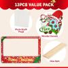 imageJOYIN Christmas Photobooth Prop with Frame Including Glasses Mustache Deer and More Designs for Christmas Party Favor Supply Decoration