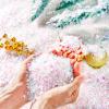 imageJOYIN 12 oz Christmas Flashing Blue Fake Snow Artificial Snow Plastic Snowflakes Flake Powder Filler for Xmas Tree Decoration Crafts Christmas Party Home Holiday Supplies and White DisplaysColorful