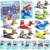 imageJOYIN 28 Pack Valentines Day Gifts Cards Valentines Greeting Cards for Kids with Foam Airplanes Classroom Exchange Party Favor Toy