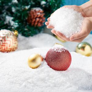 imageJOYIN 2 Pack 10 Oz Artificial Dry Plastic Snow 280g Plastic Artificial Snowflakes for Christmas Tree Decoration Party Home Holiday Decor and White DisplaysWhite