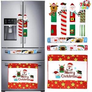 imageJOYIN 7 Pieces Christmas Kitchen Appliance Handle Covers for Kitchen Refrigerator Microwave Oven Dishwasher Decoration Xmas Indoor Dcor Party Favor Supplies