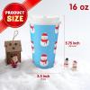 imageJOYIN 48 Pcs Christmas Paper Cups Disposable with Sleeves and Lids 6 Designs 16 oz Xmas Drinking Paper Cups and Sleeves for Hot Chocolate Coffee Cold Beverage Holiday Tableware Winter Party Supplies
