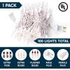imageJOIEDOMI Christmas String Lights Indoor100 Count Mini Warm Fairy Light215FT Lighting Decor for Patio Dorm Classroom Bedroom Holiday Wedding Party Garland Birthday Festival Valentines DayWhite WireWhite