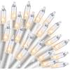 imageJOIEDOMI Christmas String Lights Indoor100 Count Mini Warm Fairy Light215FT Lighting Decor for Patio Dorm Classroom Bedroom Holiday Wedding Party Garland Birthday Festival Valentines DayWhite WireWhite