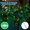 imageJOIEDOMI Christmas String Lights Indoor100 Count Mini Warm Fairy Light215FT Lighting Decor for Patio Dorm Classroom Bedroom Holiday Wedding Party Garland Birthday Festival Valentines DayWhite WireGreen