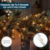imageJOIEDOMI Christmas String Lights Indoor100 Count Mini Warm Fairy Light215FT Lighting Decor for Patio Dorm Classroom Bedroom Holiday Wedding Party Garland Birthday Festival Valentines DayWhite WireWhite