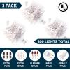 imageJOIEDOMI Christmas String Lights Indoor100 Count Mini Warm Fairy Light215FT Lighting Decor for Patio Dorm Classroom Bedroom Holiday Wedding Party Garland Birthday Festival Valentines DayWhite WireWhite