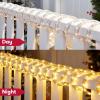 imageJoiedomi 40FT LED Candy Cane Rope Lights Waterproof Outdoor 360 LED Christmas Decor Lights for Garden Yard Party Xmas Christmas Holiday Decorations Red ampamp Warm WhiteWarm White