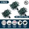 imageJoiedomi Clear Christmas String Lights Indoor2002x100 Mini Warm White Fairy Light428 FT Lighting Decor for Patio Dorm Classroom Bedroom Holiday Wedding Party Garland Birthday FestivalGreen Wire150 Lights3 Pack
