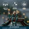 imageJoiedomi Clear Christmas String Lights Indoor2002x100 Mini Warm White Fairy Light428 FT Lighting Decor for Patio Dorm Classroom Bedroom Holiday Wedding Party Garland Birthday FestivalGreen Wire100 Lights4 Pack