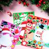 imageJOYIN 24 Pcs Christmas Makeaface Stickers Make Your Own Characters Mix and Match Sticker Sheets with Christmas Elf Santa Snowman Tree Xmas Party Games for Kids Party Favor Supplies CraftFunny stickers